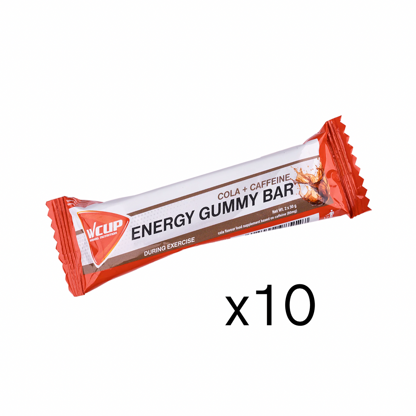 ENERGY GUMMY BAR COLA+CAFFEINE - 60G x10